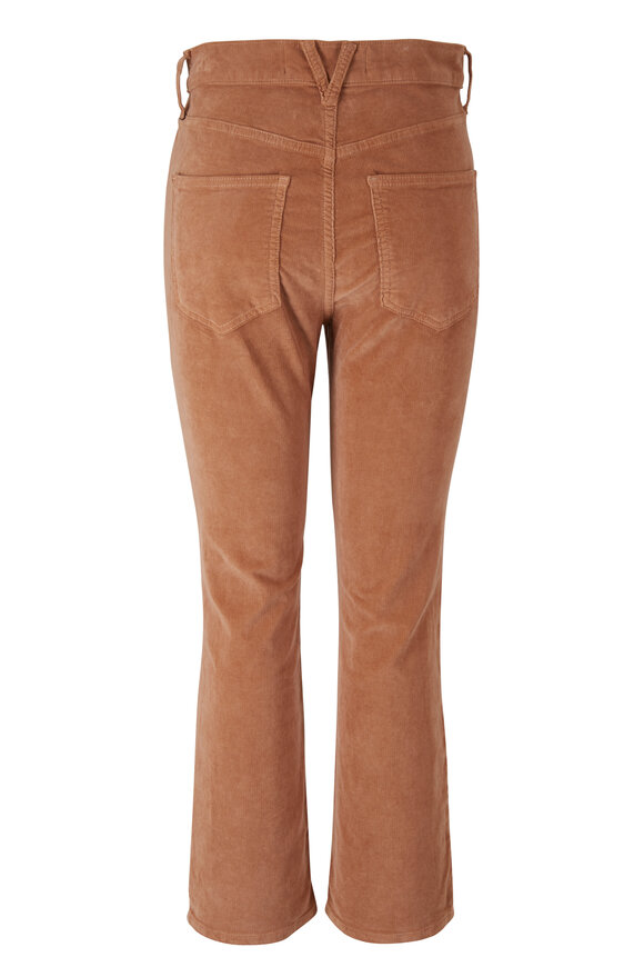 Veronica Beard - Carly Camel Corduroy High-Rise Kick Flare Jean