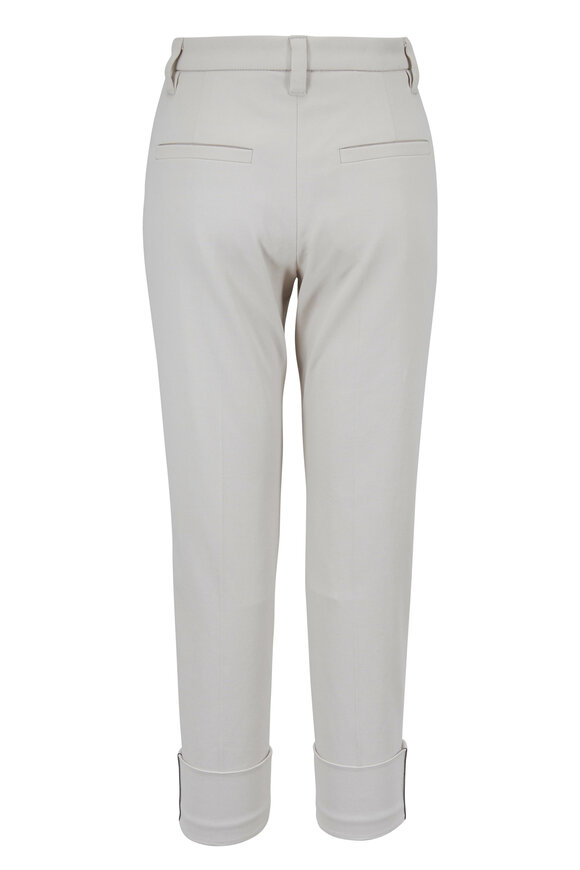 Brunello Cucinelli - Exclusively Ours! Oat Twill Monili Cuffed Pant
