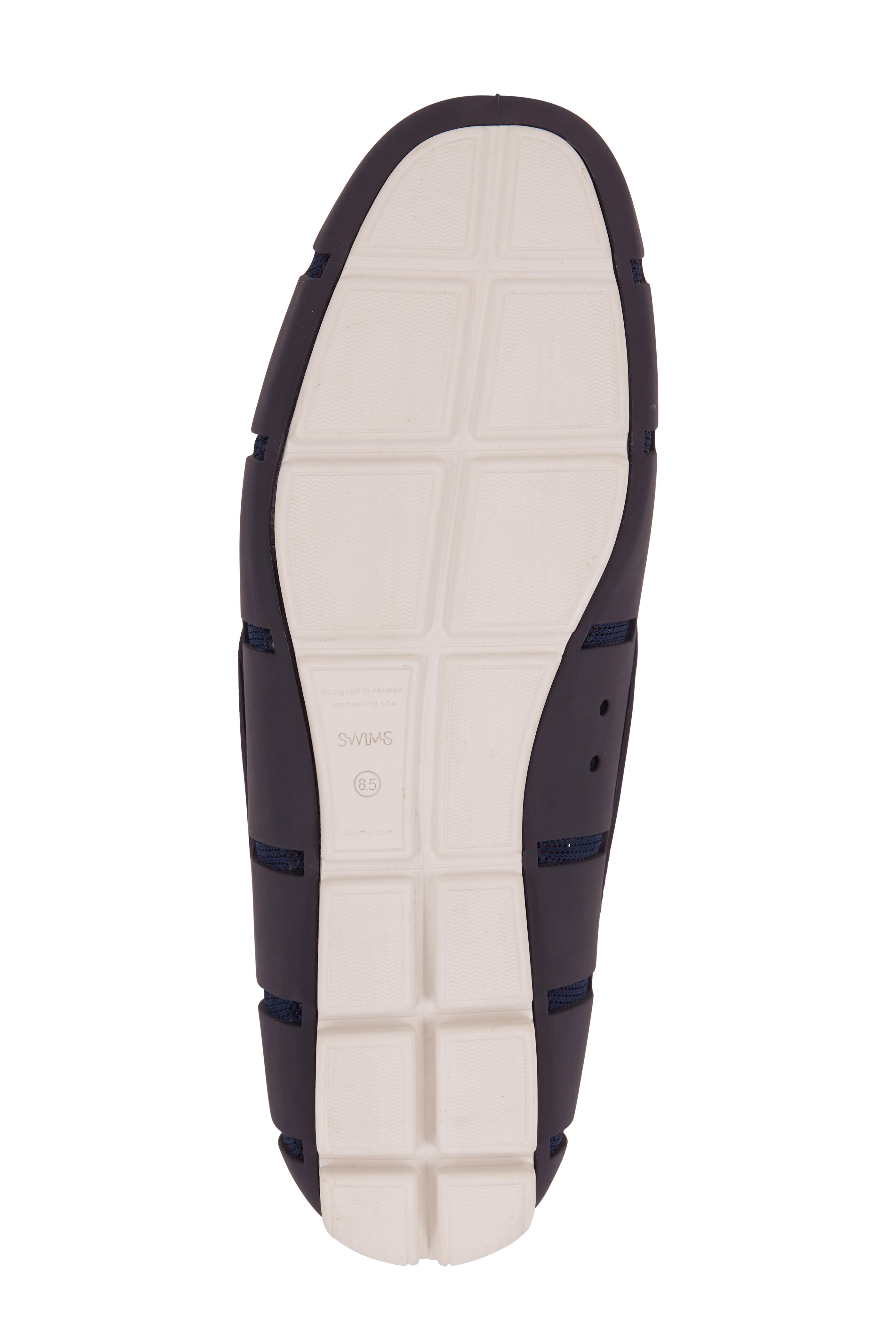 Swims - Navy Blue & White Striped Venetian Loafer