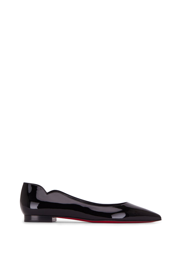 Christian Louboutin - Hot Chickita Black Patent Leather Flat