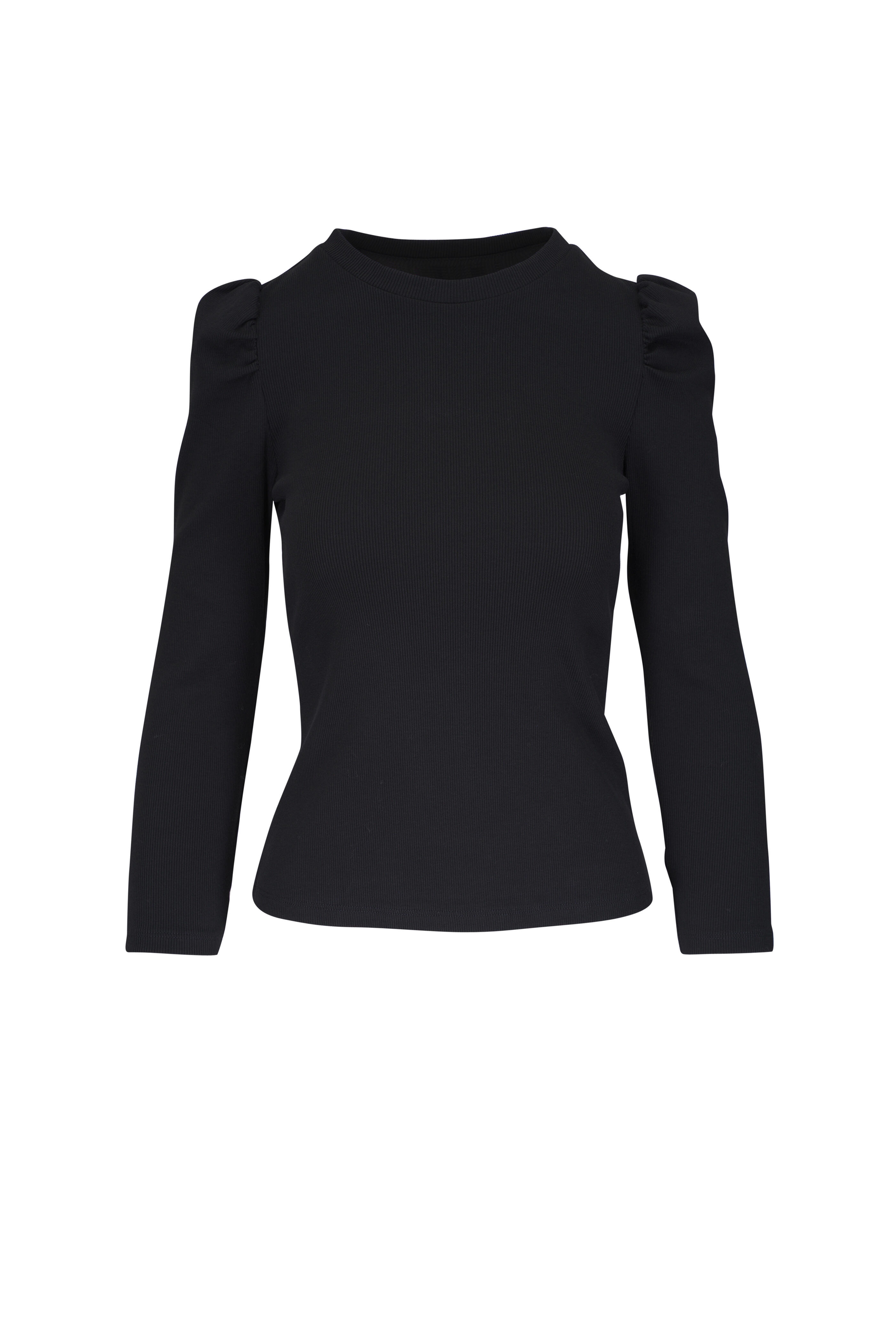 Veronica Beard - Britney Black Puff Sleeve Top