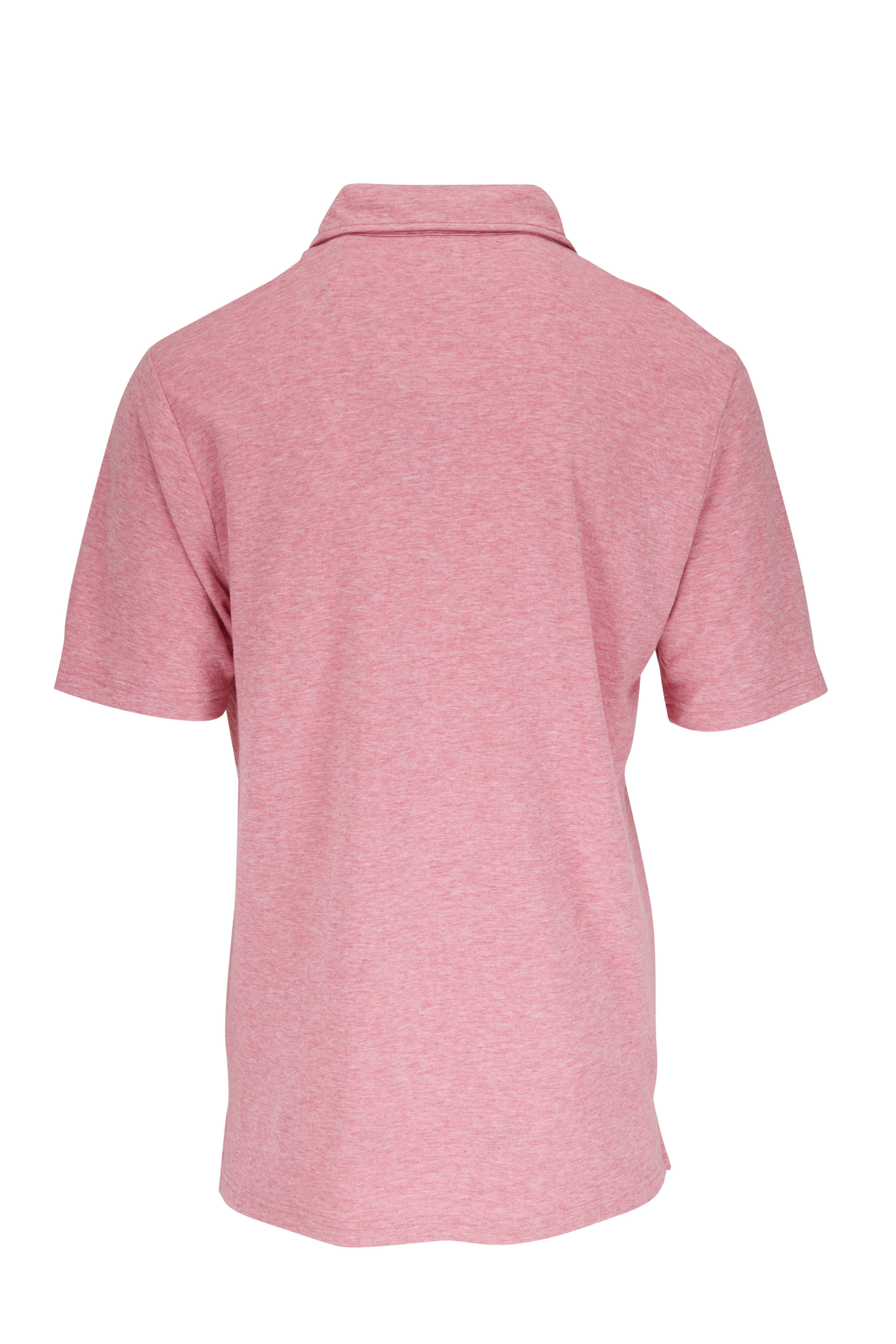 Faherty Brand - Cloud Faded Flag Heathered Short Sleeve Polo