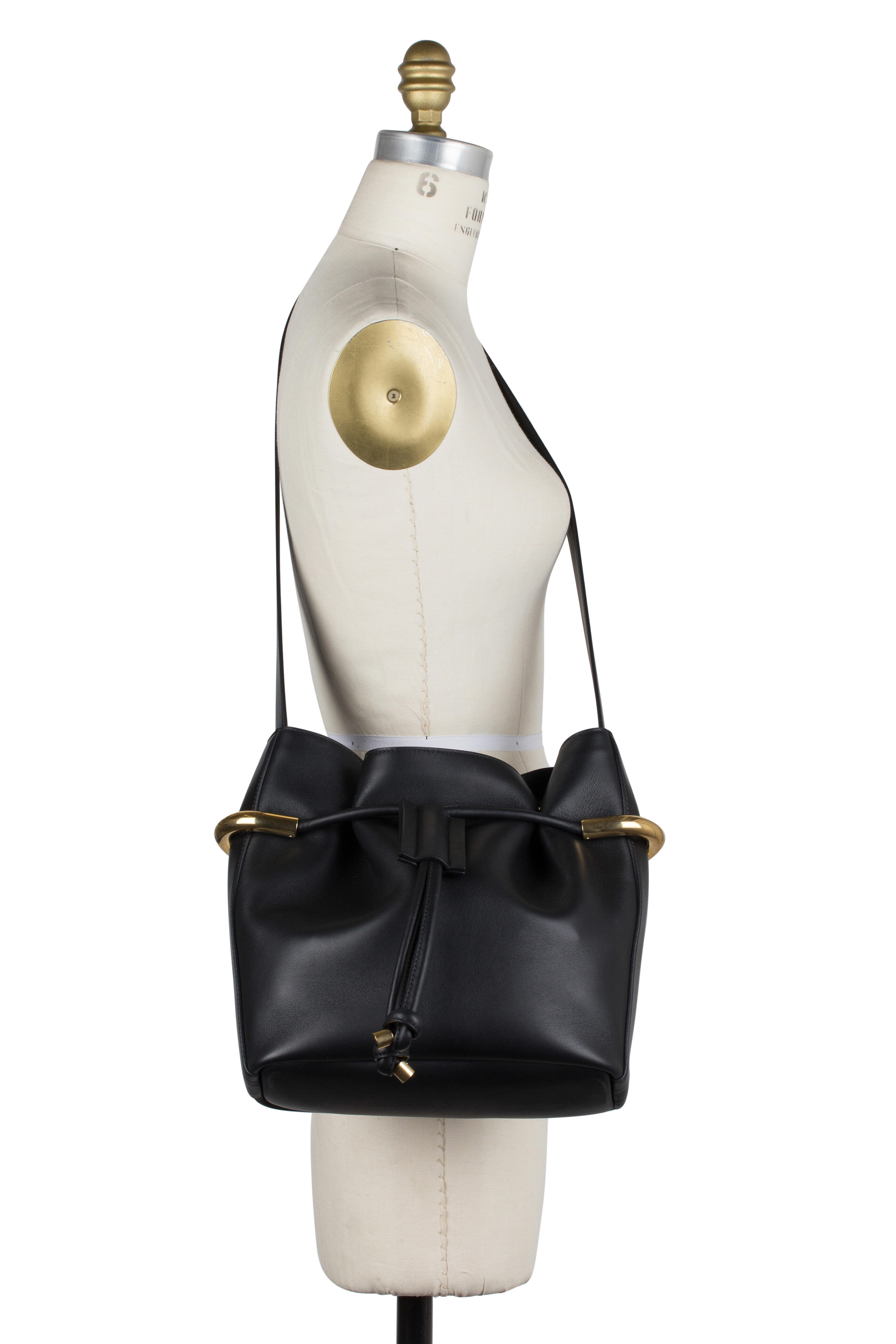 Chloé - Emma Black Leather Small Bucket Bag | Mitchell Stores