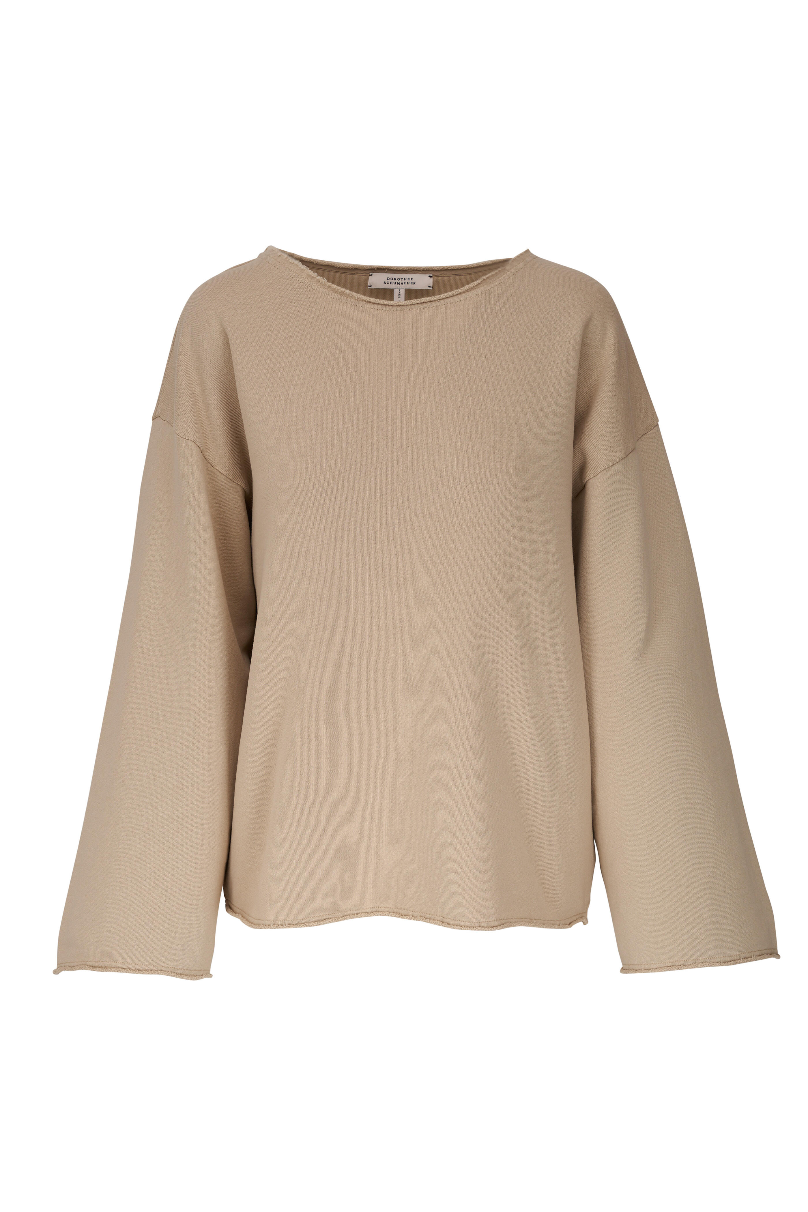 Dorothee Schumacher - Natural Power Beige Cotton Sweatshirt - view 1