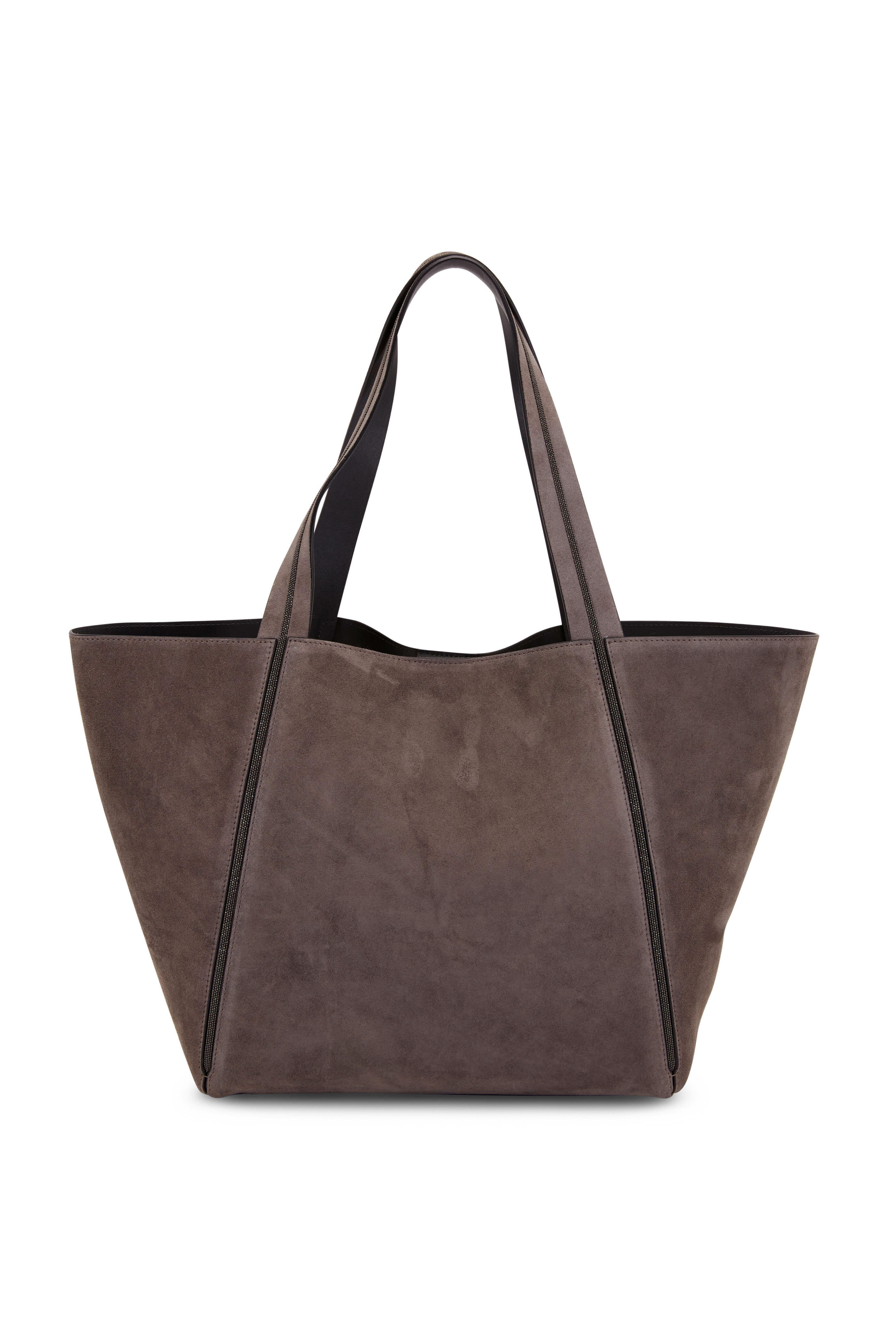 Brunello Cucinelli - Carbon Suede East West Monili Tote