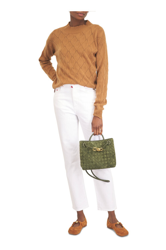 Kiton White Stretch Cotton Jean - view 6