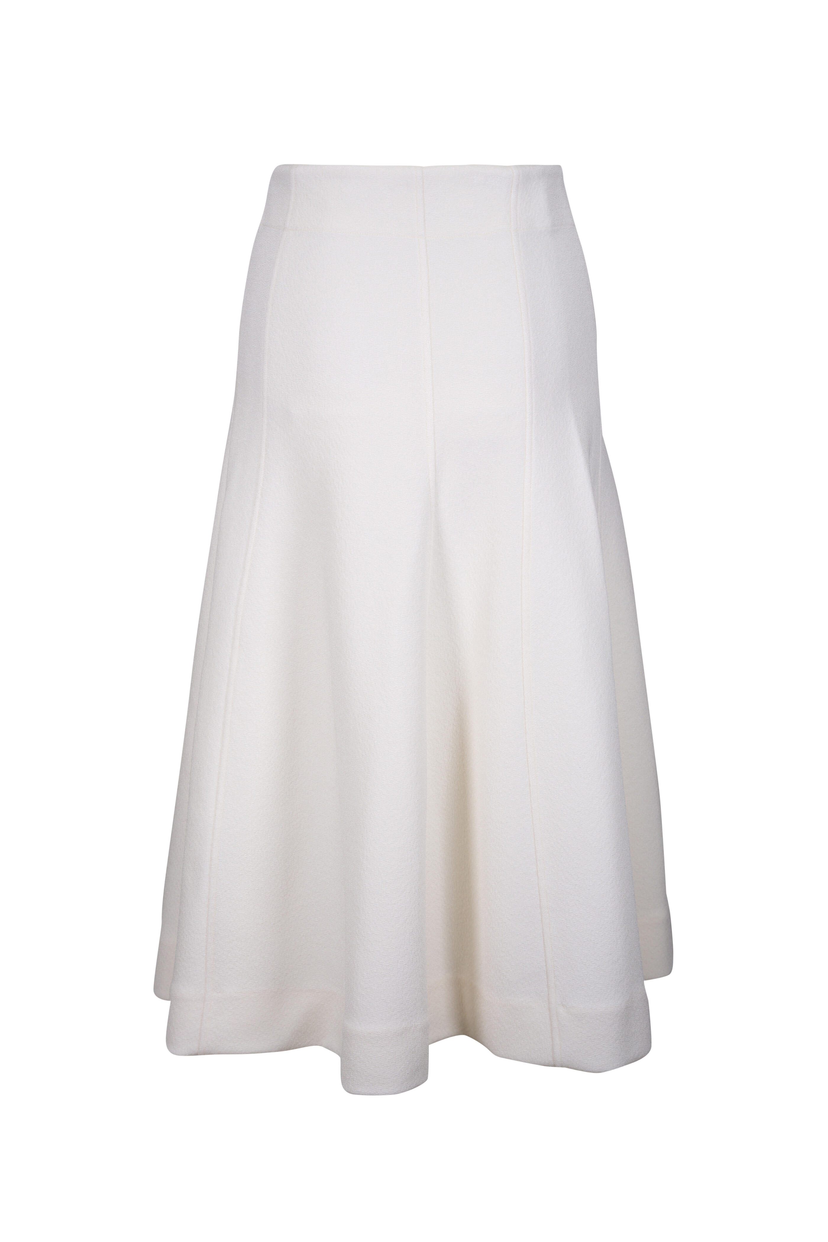 Jil Sander - Latte Shiny Flared Skirt