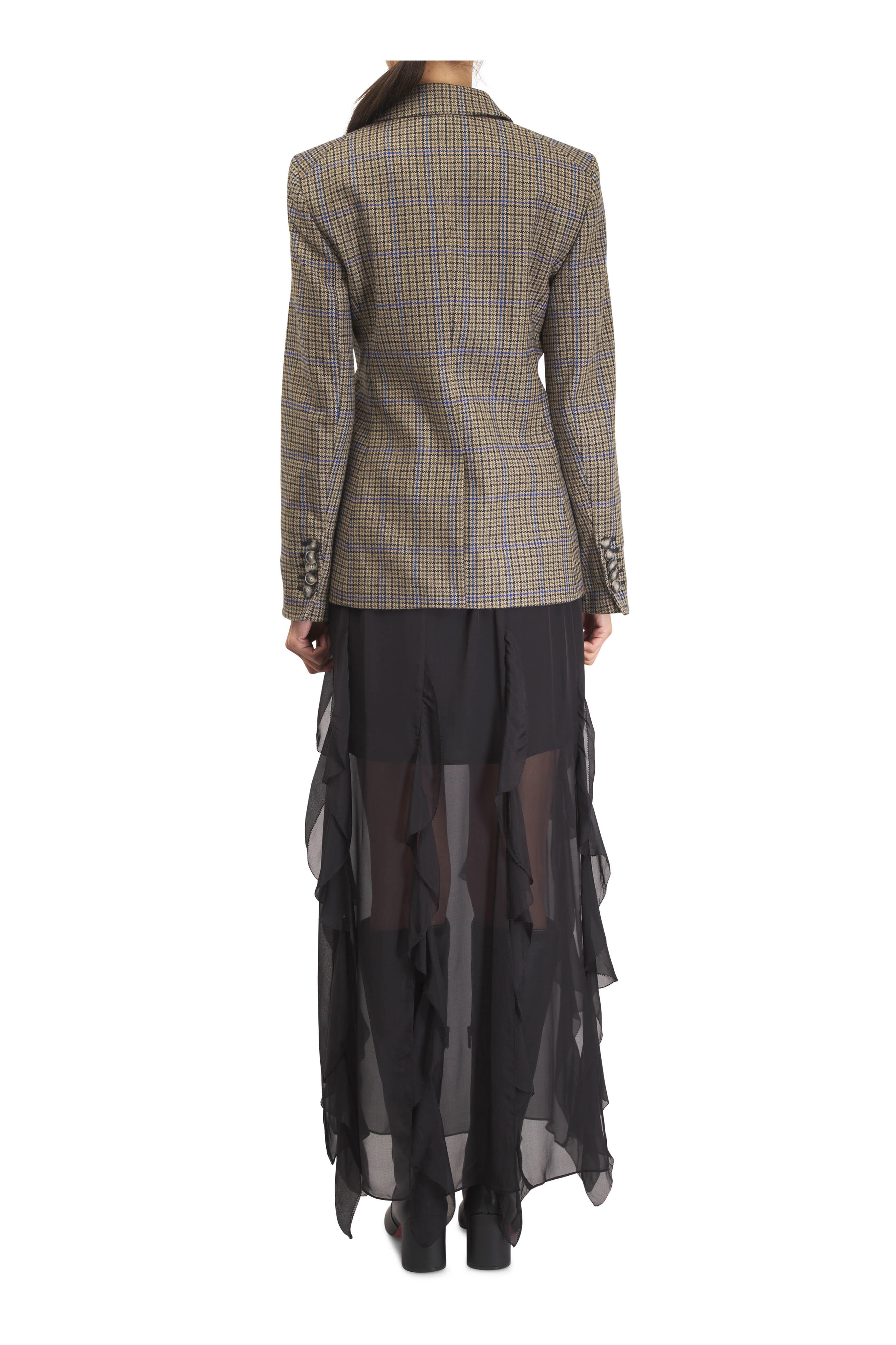 Veronica Beard - Ava Black Ruffle Silk Skirt