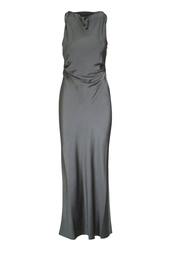 Vince Pine Grove Satin Twist Shoulder Dress - view 1