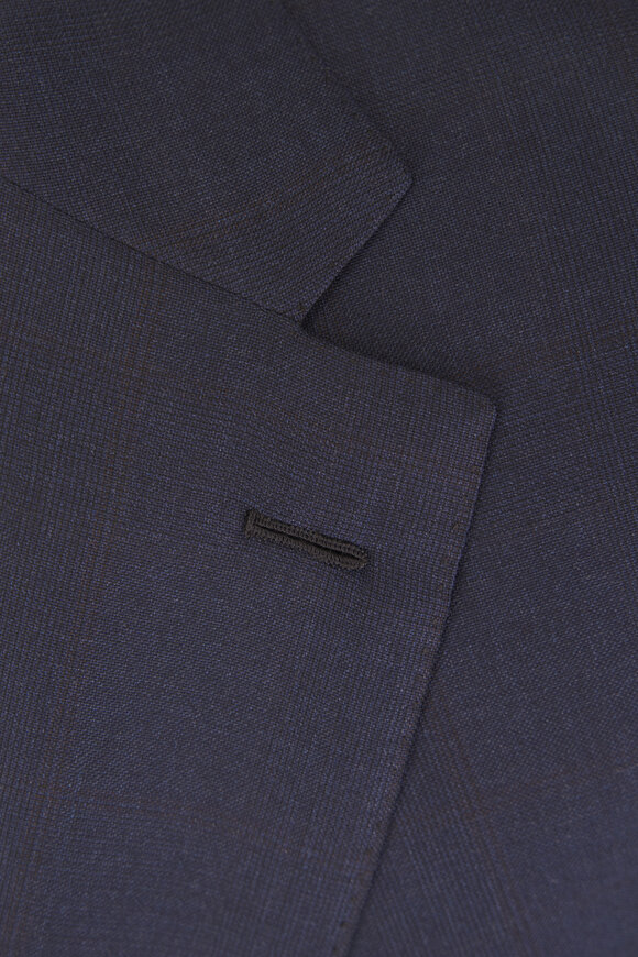 Brioni Brunico Navy Windowpane Wool Suit - view 3