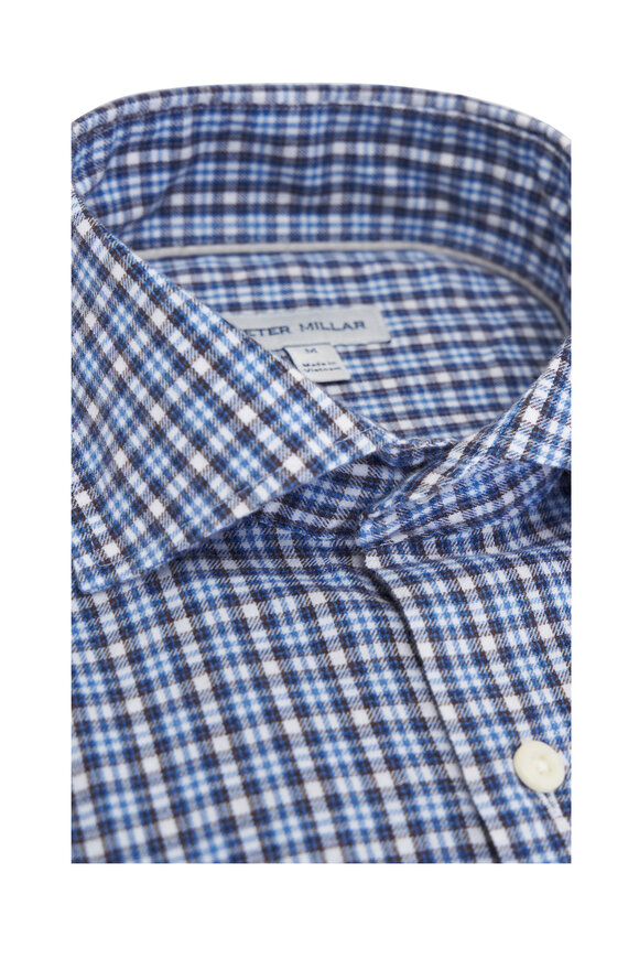 Peter Millar - Welland Flannelite Regatta Blue Sport Shirt