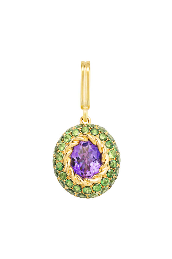 Mellerio 18k Yellow Gold Baby Velvet Medallion Charm