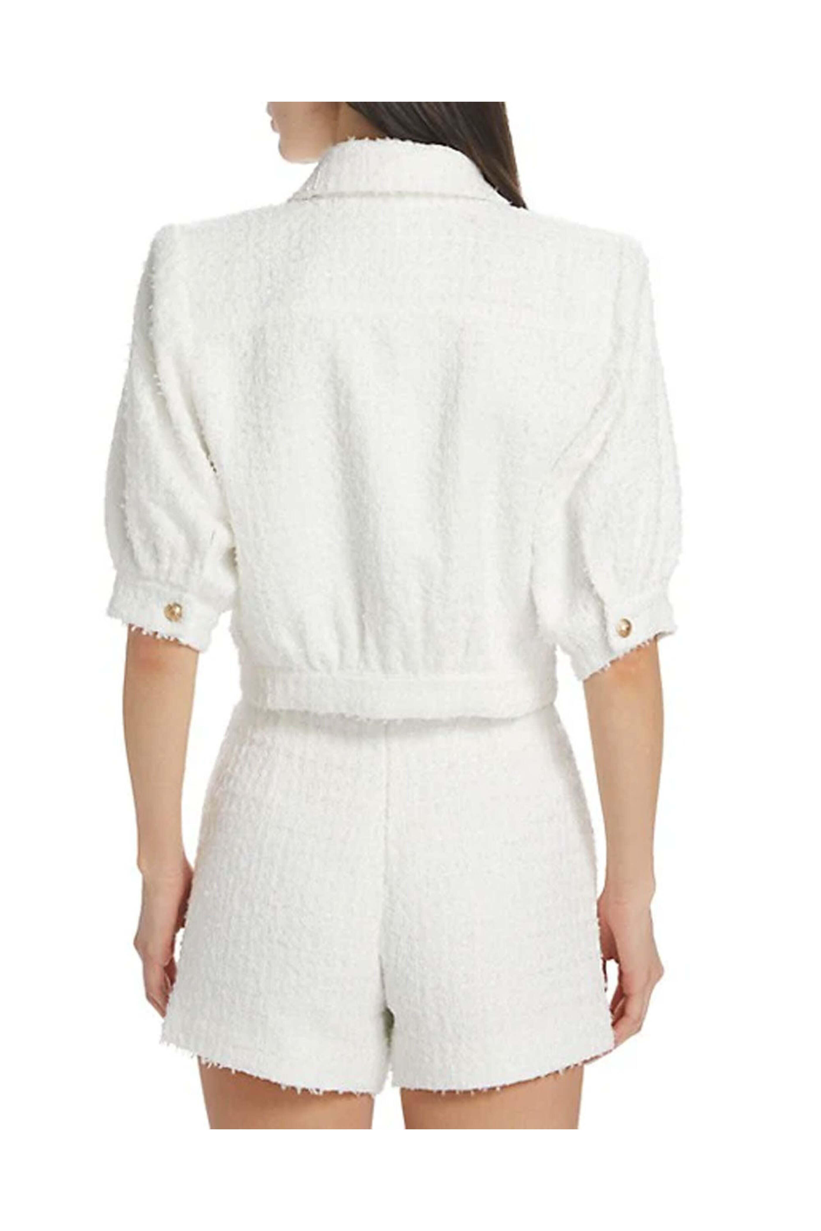 L'Agence - White Cove Crop Sleeve Jacket