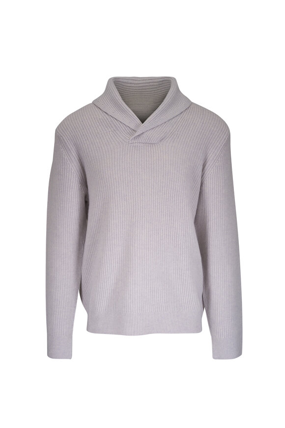 Stone Island - Grey Mélange Stretch Cotton Crewneck Sweater