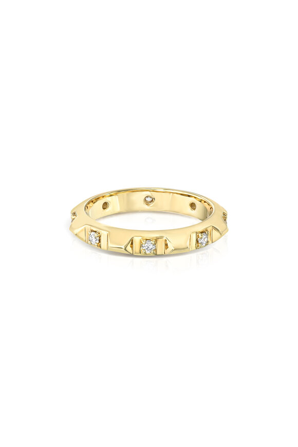 Dru 14k Yellow Gold Diamond Helios Ring - view 1