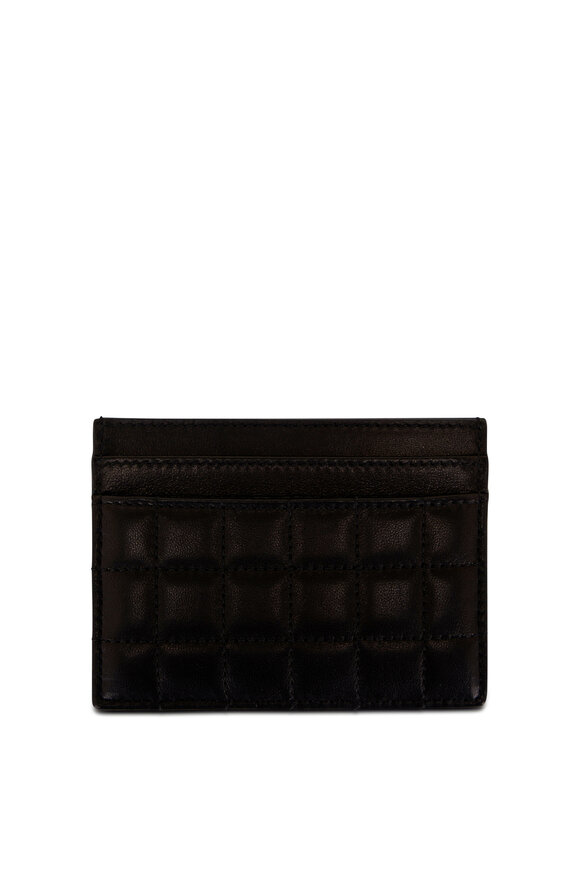 Saint Laurent - Black Quilted Leather Card Case