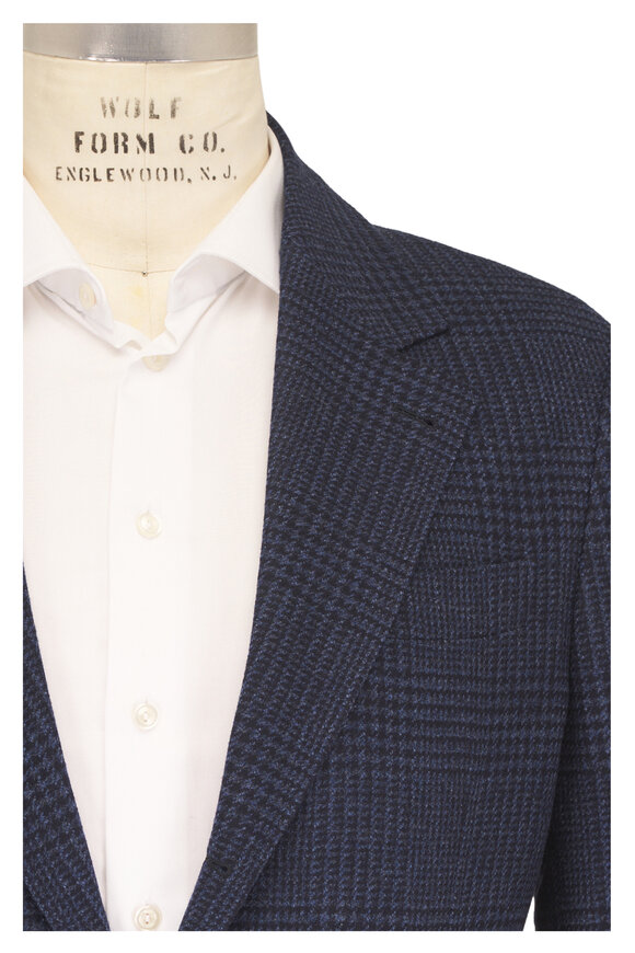 Brunello Cucinelli Blue Wool & Cashmere Sportcoat - view 1