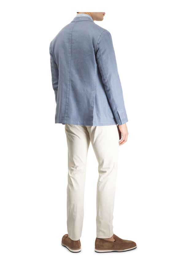 L.B.M. 1911 Tonal Blue Linen & Cotton Sportcoat - view 3
