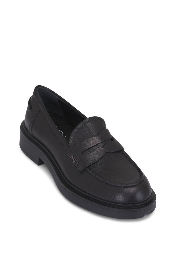 Rag & Bone - Quinn Leather Loafer in Black Patent