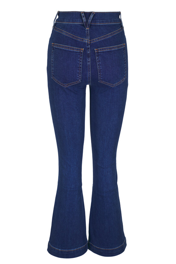 Veronica Beard - Carson Bright Blue Ankle Flare Jean