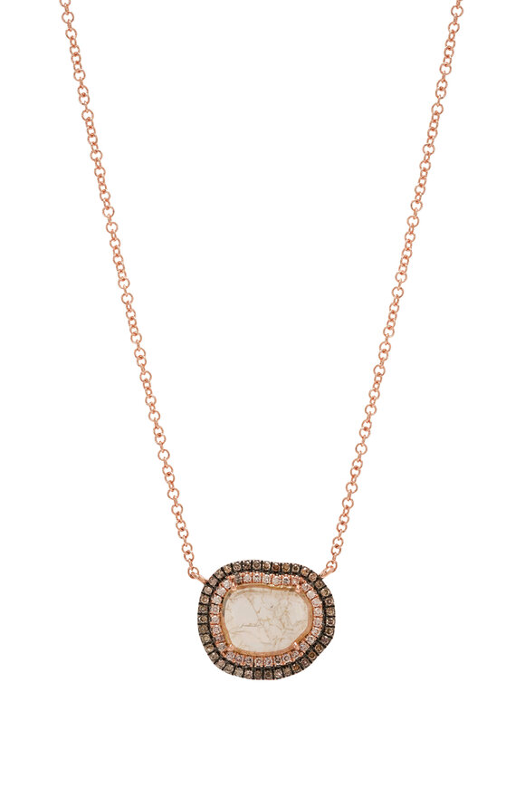 Kai Linz - Diamond Slice Pendant Necklace 