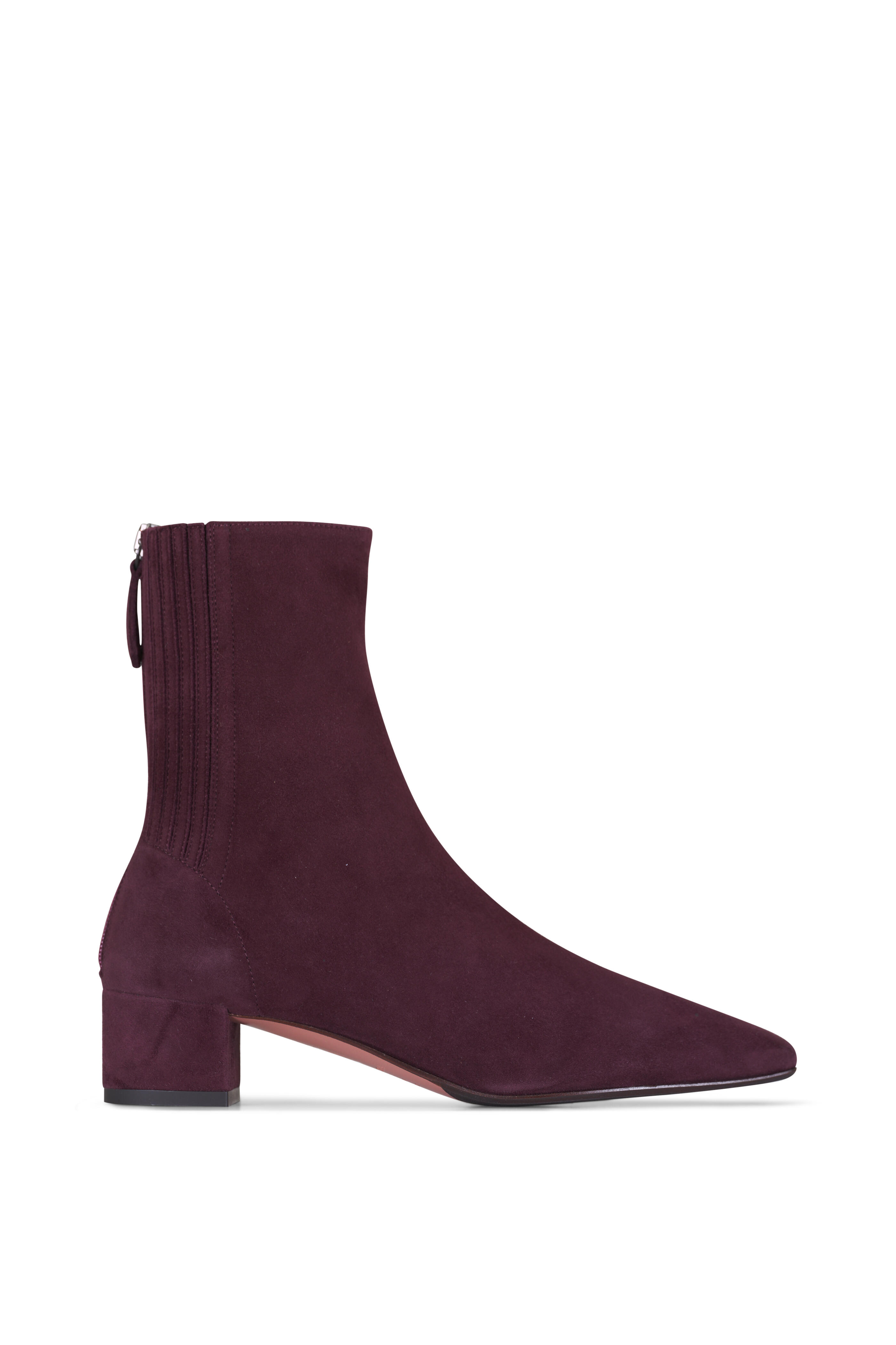 Aquazzura - Saint Honoré Plum Suede Boot, 35mm - view 2