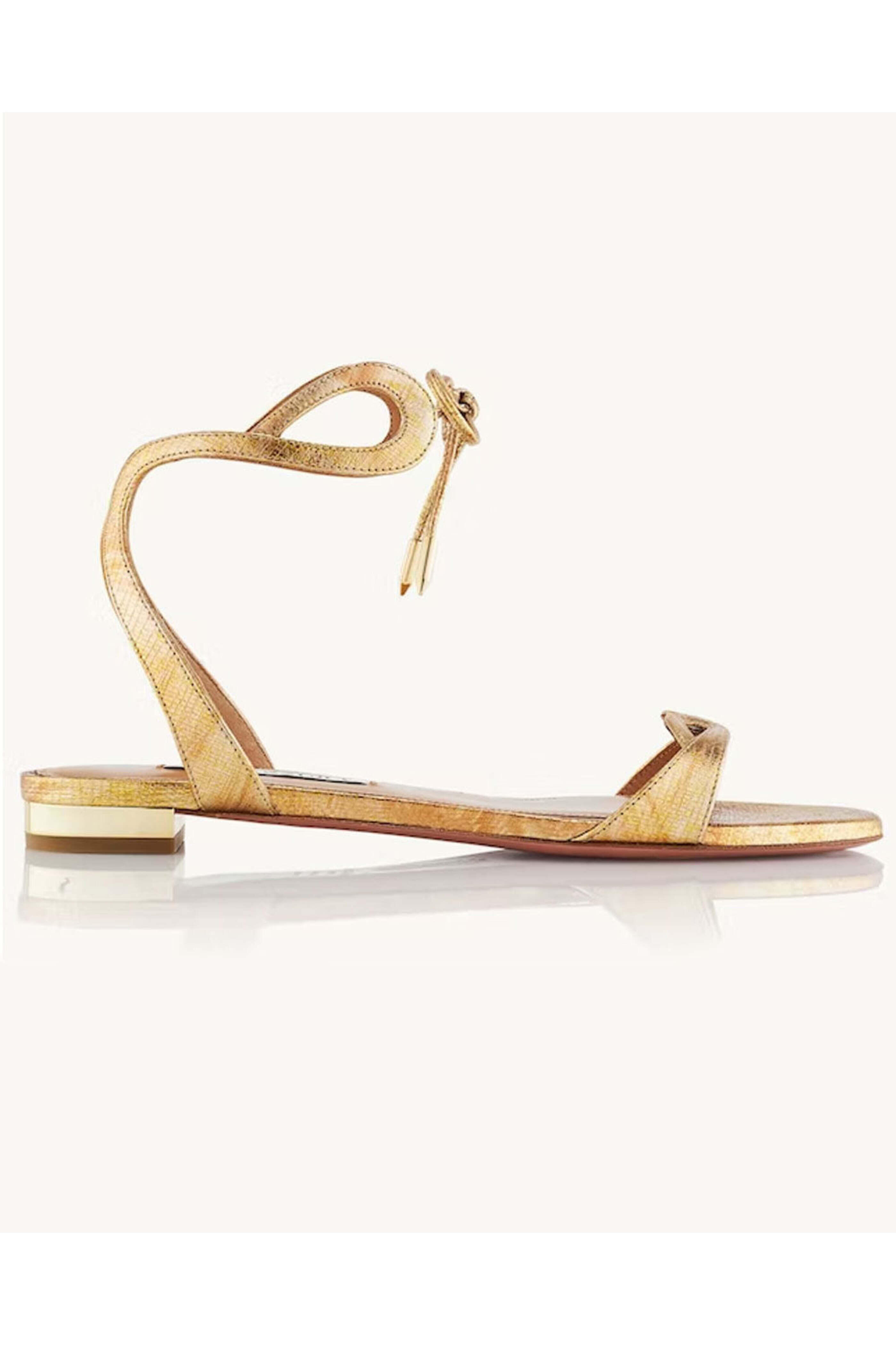 Aquazzura - Tessa Sandals in Gold