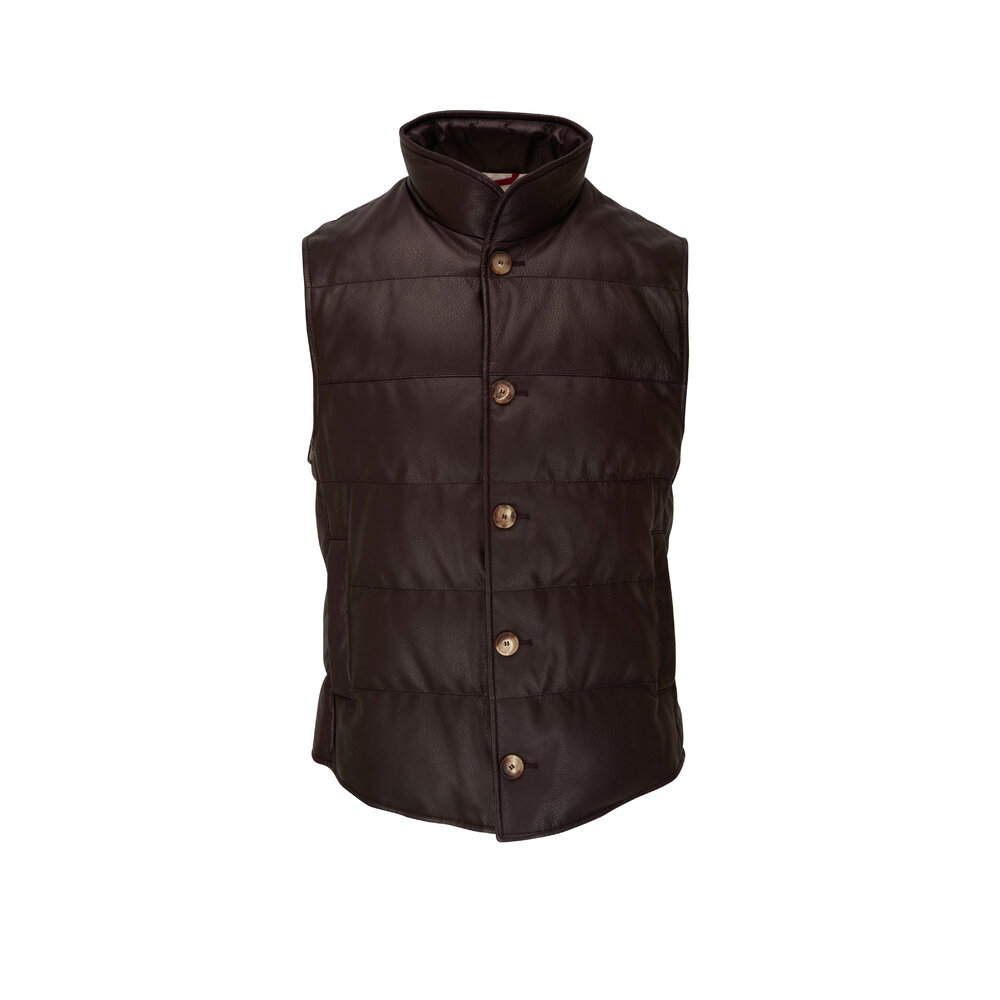 【関税&送料込】Brunello Cucinelli Gilet Piumino Brunello Cucinelli Lightweight Matte Nylon Down Vest | Saks