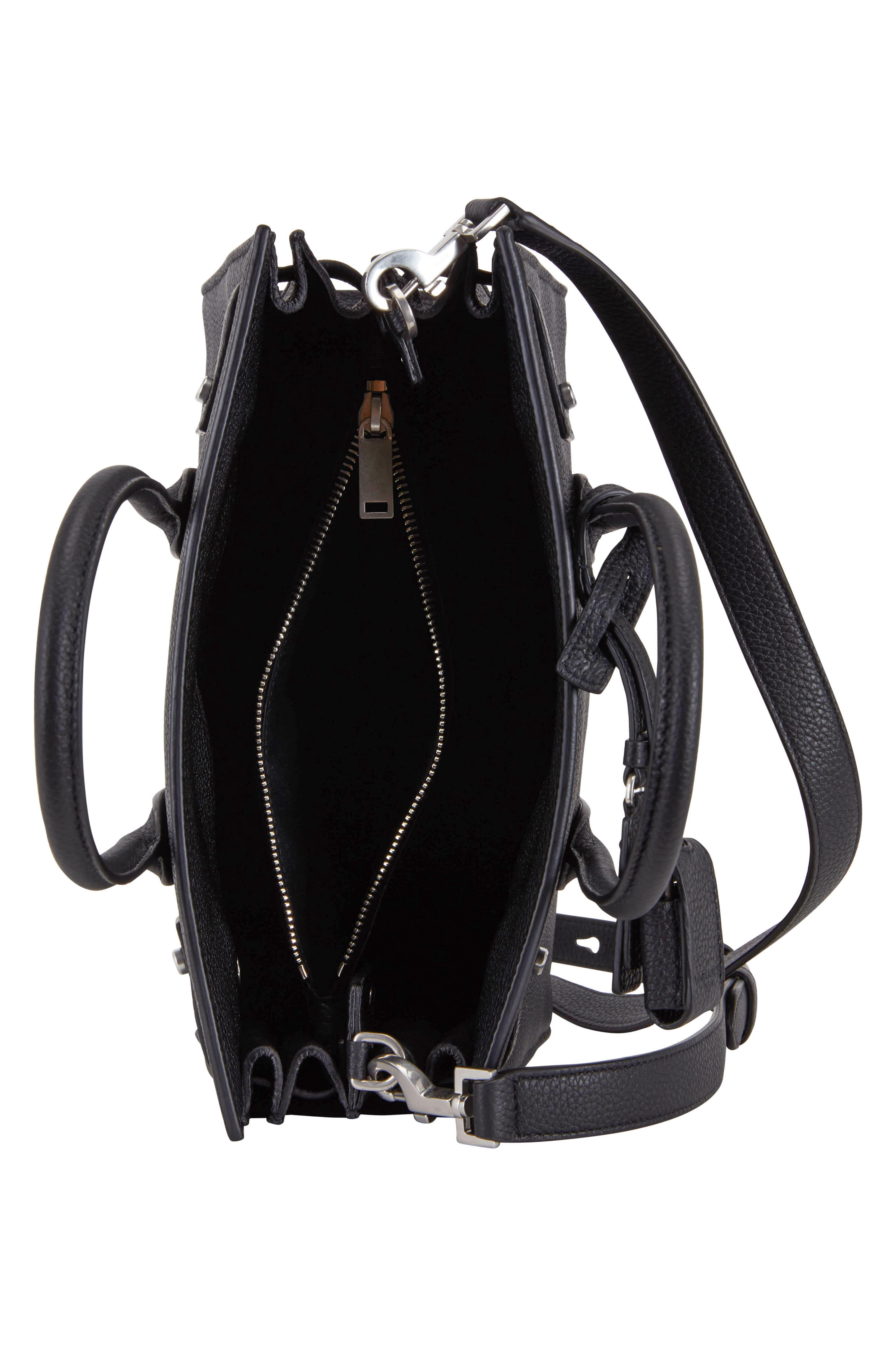 Saint Laurent - Sac De Jour Black Bonded Leather Baby Bag