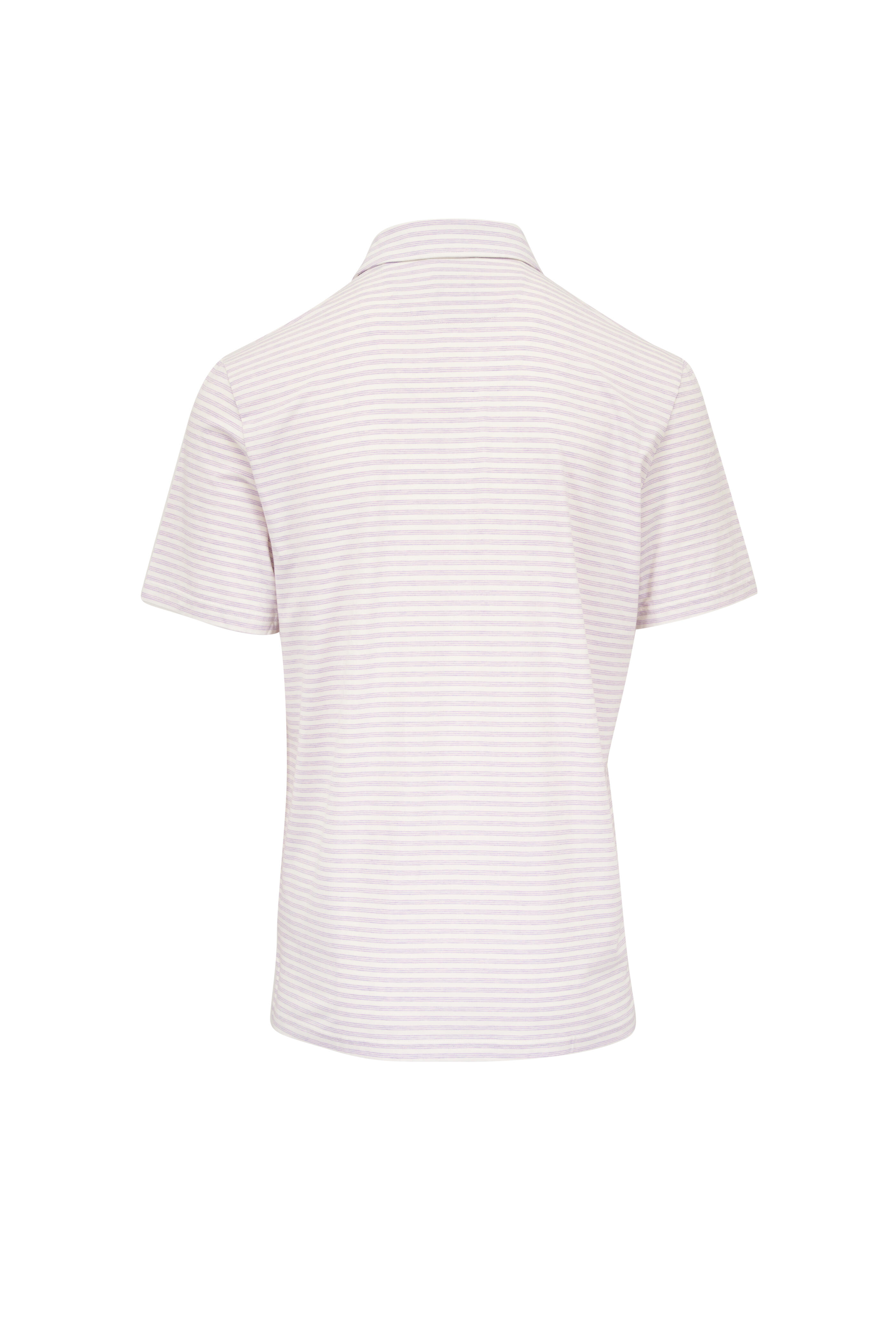 Faherty Brand - Movement Lavender Beach Stripe Polo