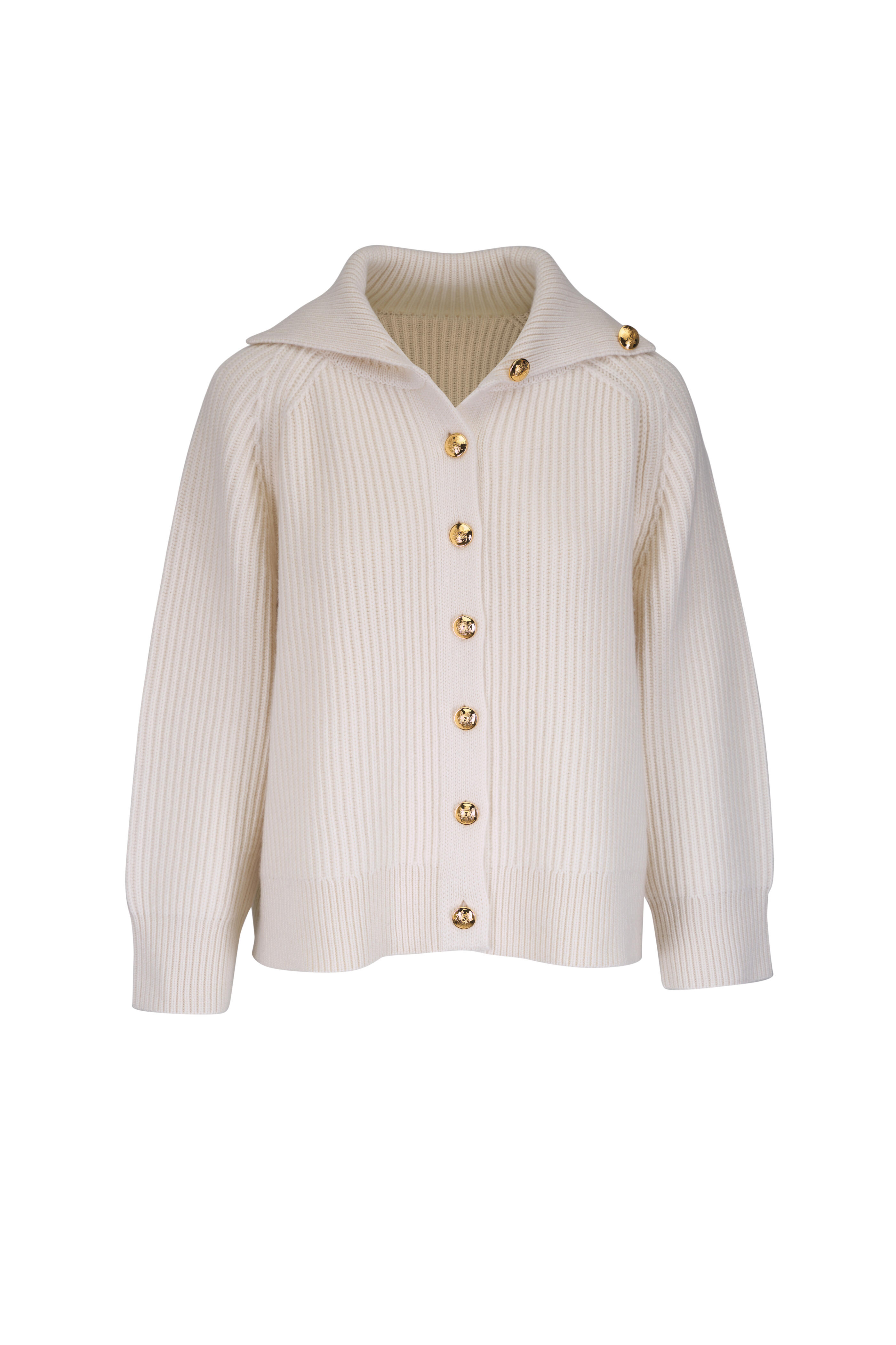 Nili Lotan - Deryl Ivory Chunky Rib Cardigan