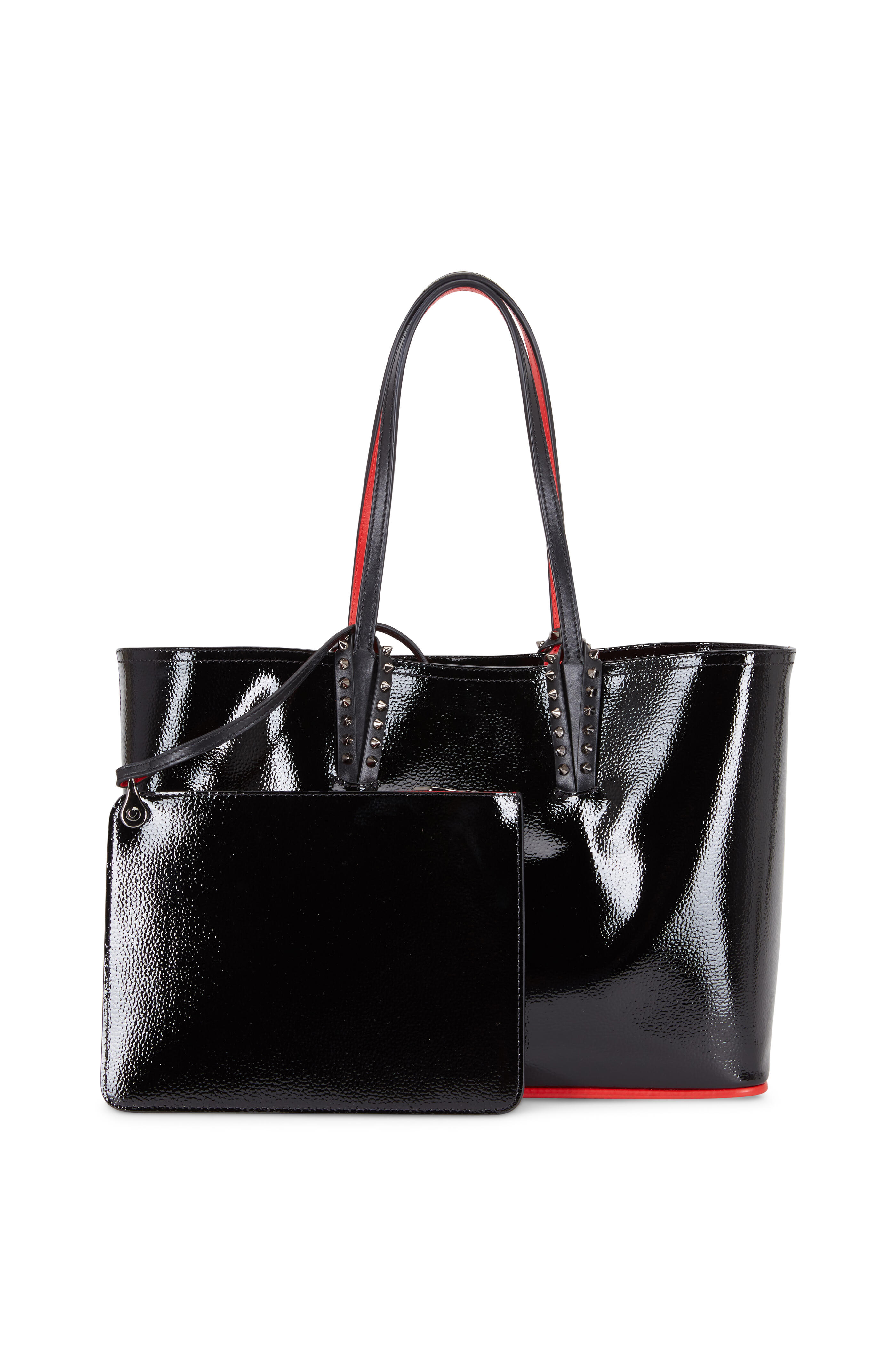 Cabata N/S mini - Tote bag - Calf leather - Black - Christian Louboutin