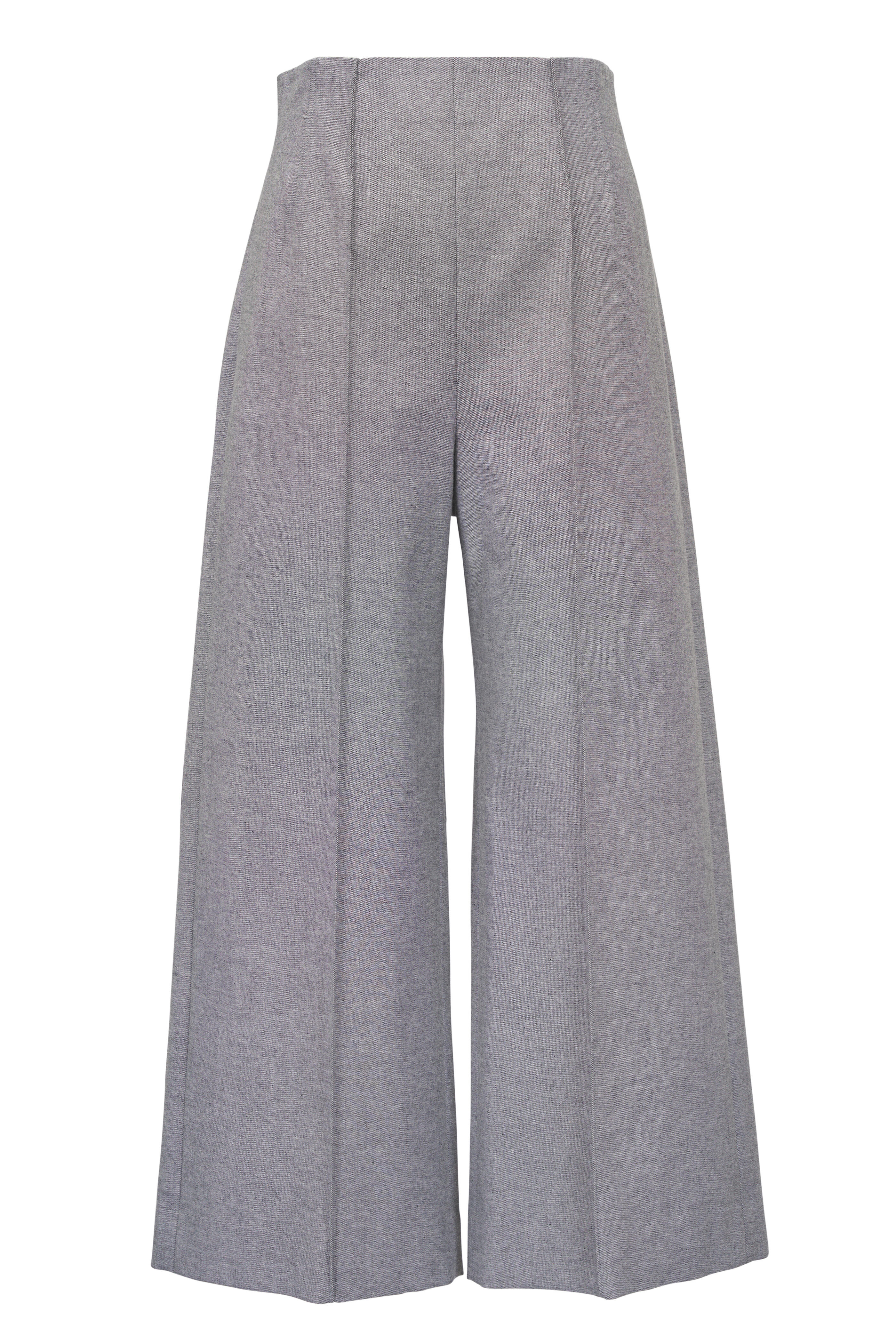 KZ_K Studio - Projection Gray Pintuck Wide Leg Pant