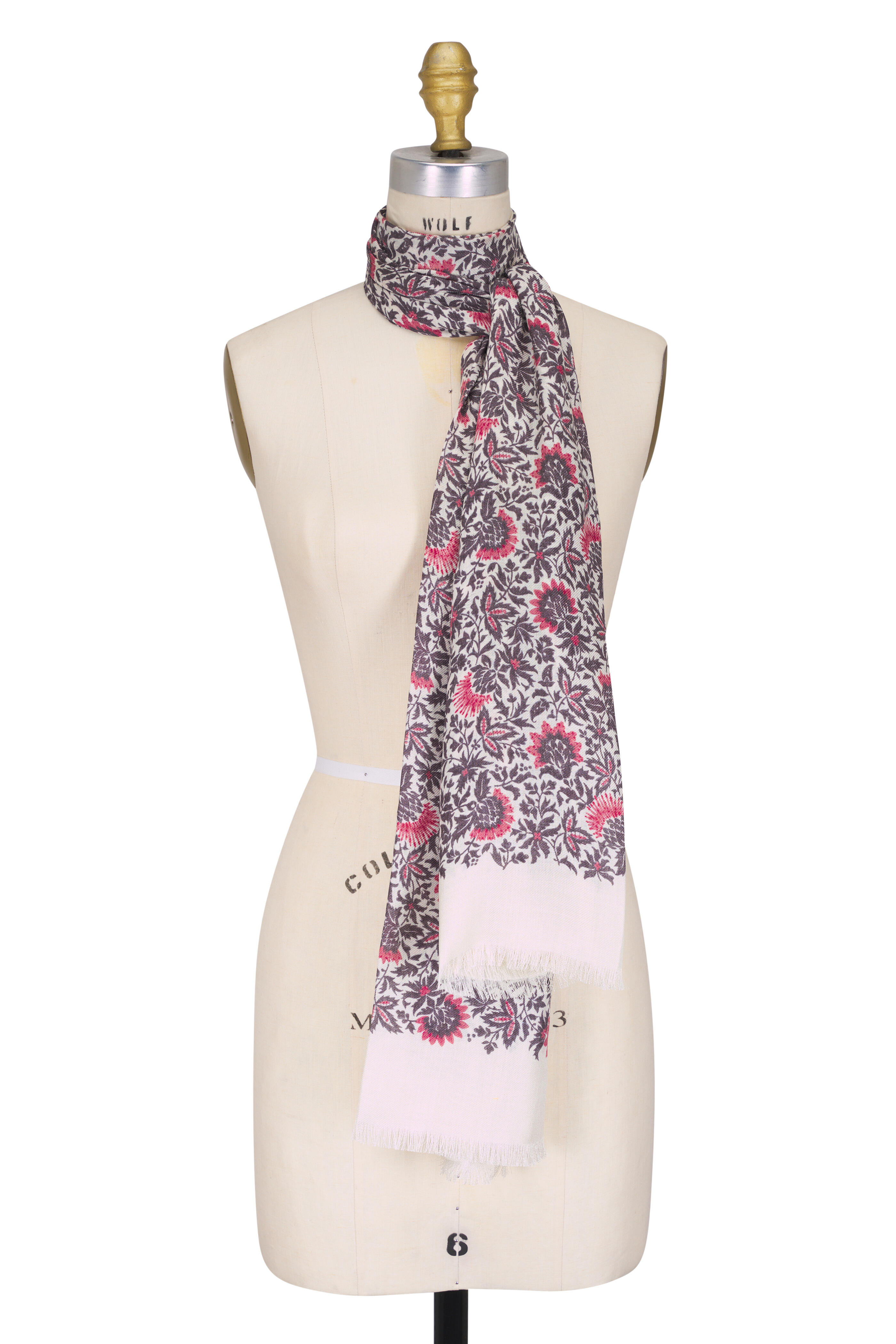 Loro Piana - Riserva San Nicolò Print Graphite Scarf