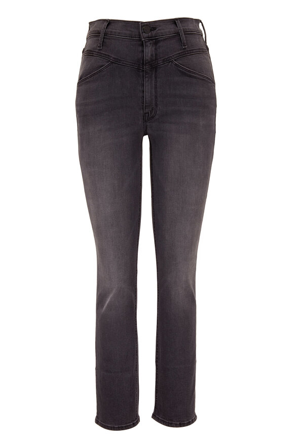 Mother - The Dazzler Gray Yoke Front Ankle Jean