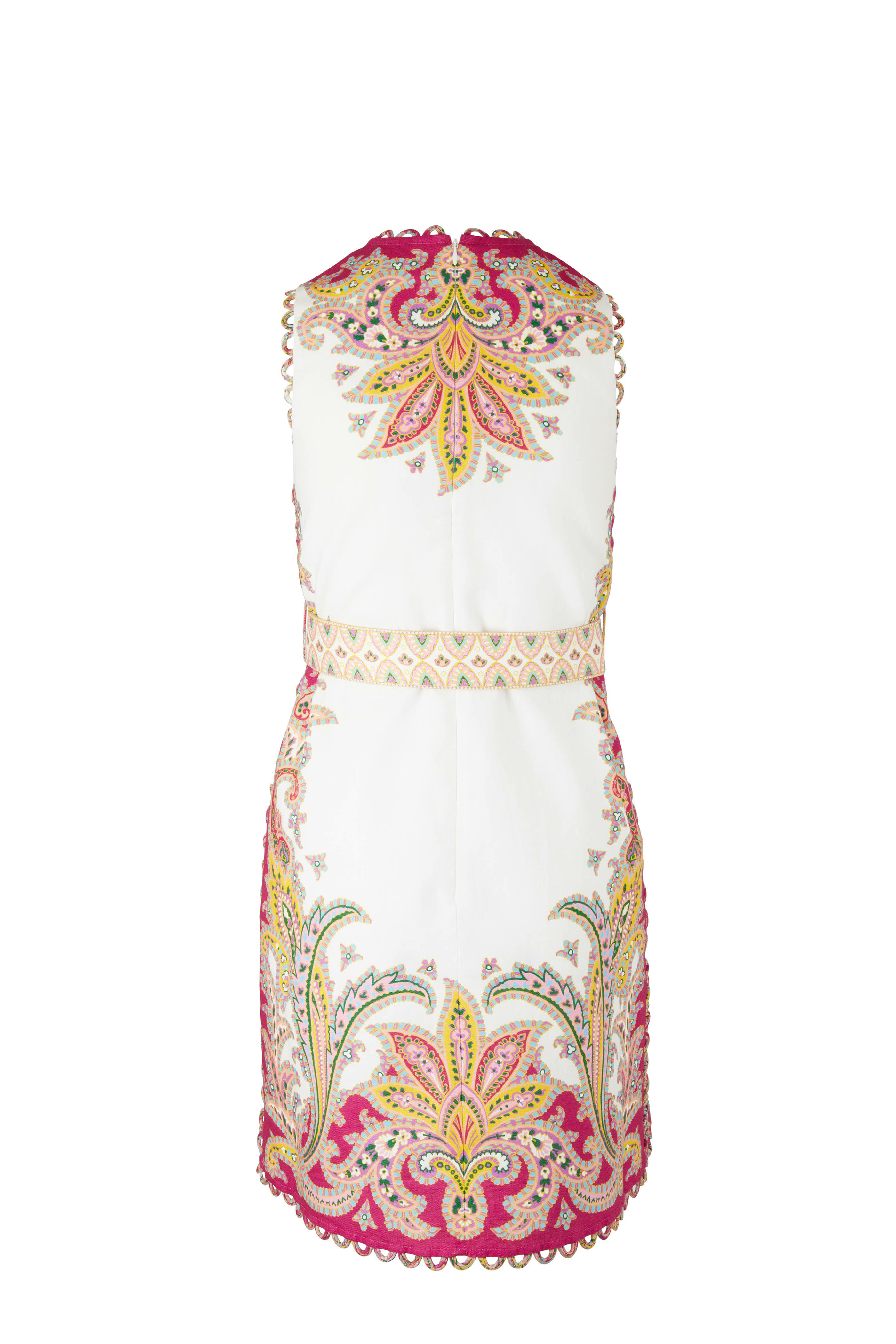 Zimmermann - Teddy Ivory Paisley Scallop Shift Dress