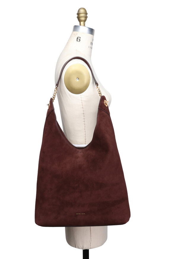 Veronica Beard Jour Espresso Suede Shoulder Bag - view 5