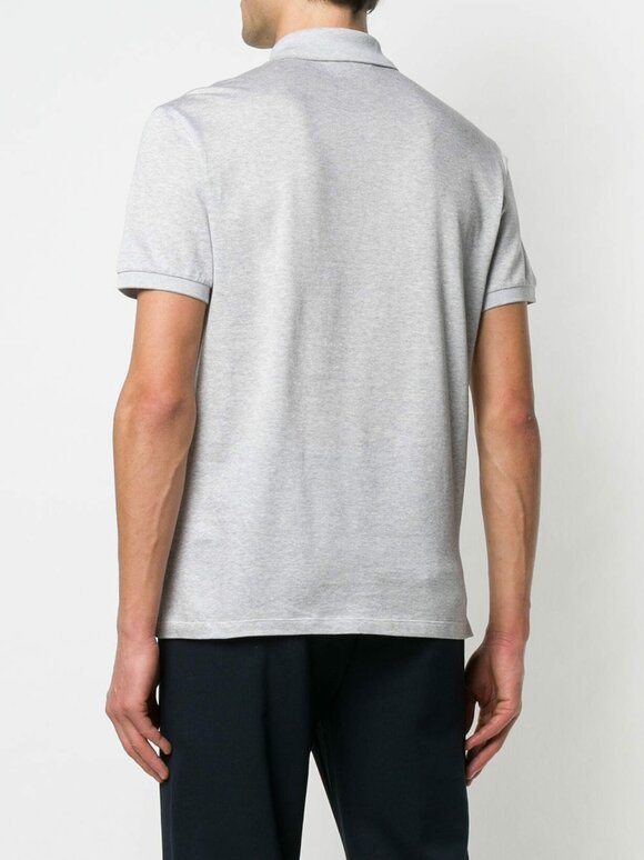Zegna - Light Gray Cotton Short Sleeve Polo