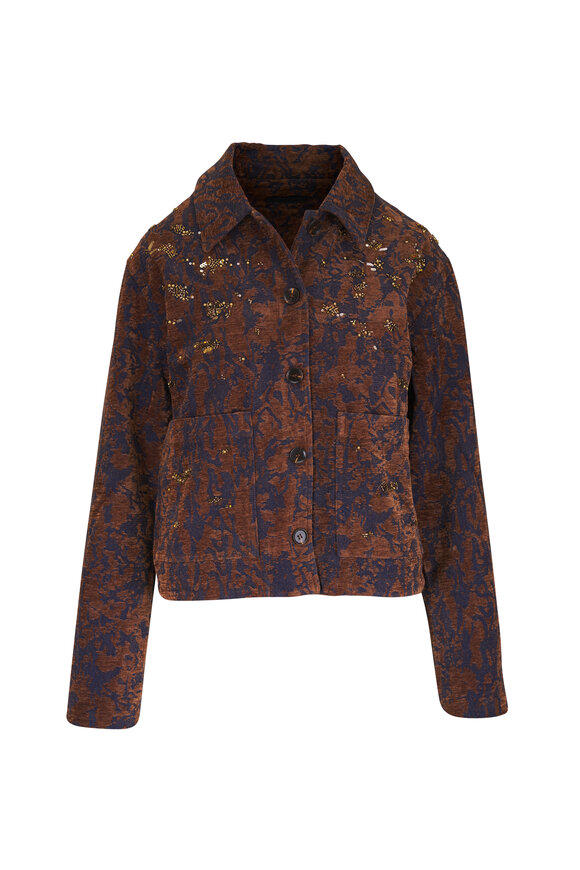 AG Bailey Bronze Beat Jacquard Embellished Jacket - view 1