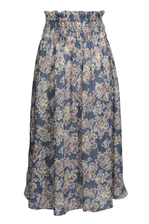 Dorothee Schumacher - Shimmering Mystery Blue Pull-On Skirt