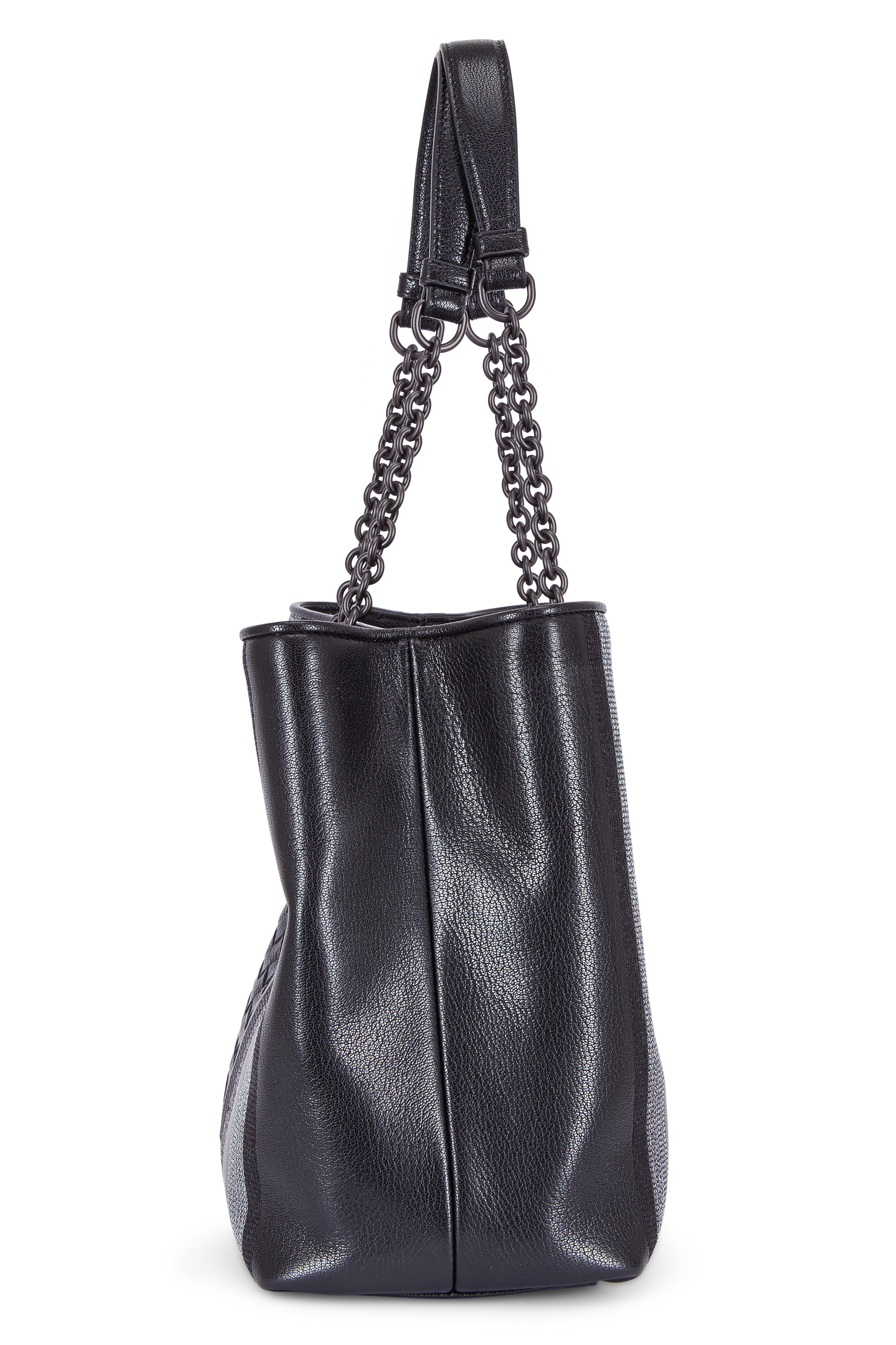 BOTTEGA VENETA サーディン チェーン ラフィア クロシェ BOTTEGA VENETA】チェーン付き サーディン ラフィア クロシェ