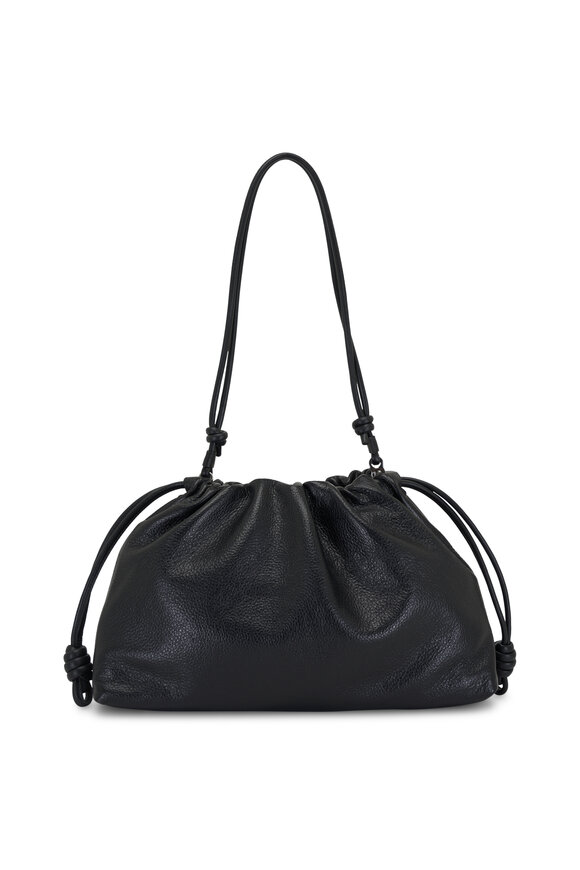 Loewe - Large Flamenco Black Leather Shoulder Bag