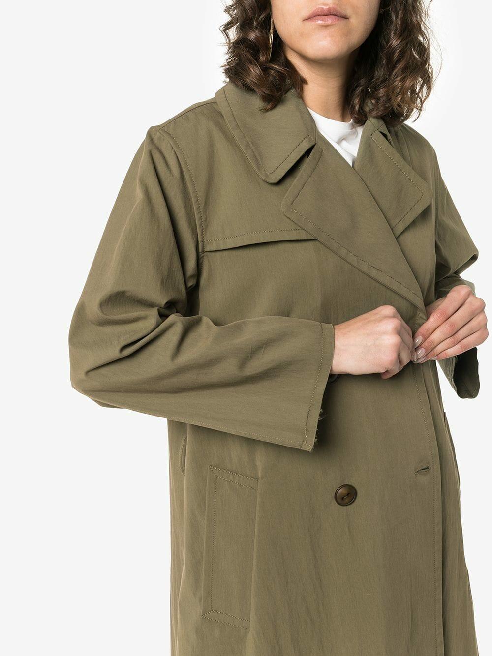 Nili Lotan - Benning Army Green Belted Trench Coat