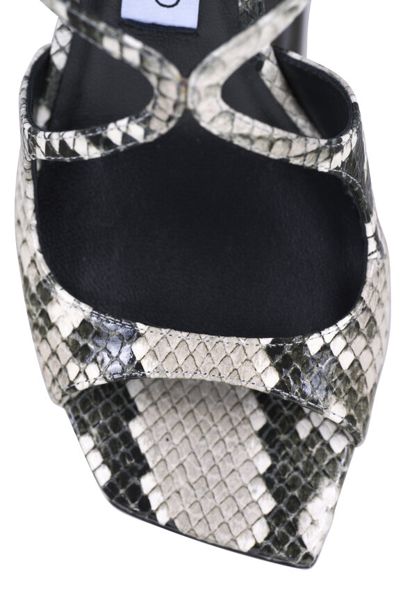 Jimmy Choo - Anise Snake Leather Sandal, 75mm