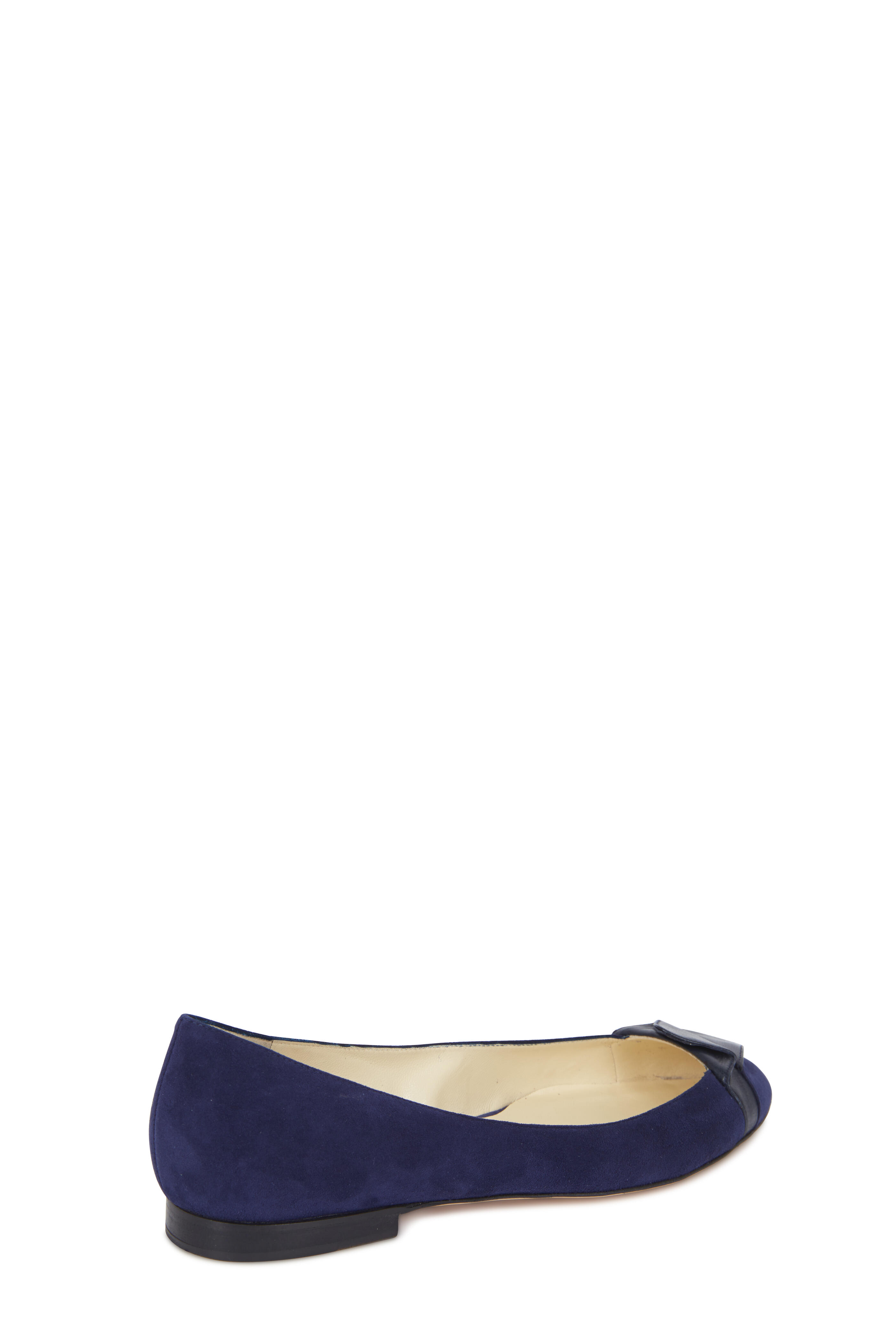 Sarah Flint - Gustavia Navy Blue Suede Ballet Flat