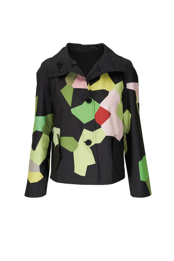 Akris Punto - Tech Taffeta Kaleidoscope Reversible Jacket 