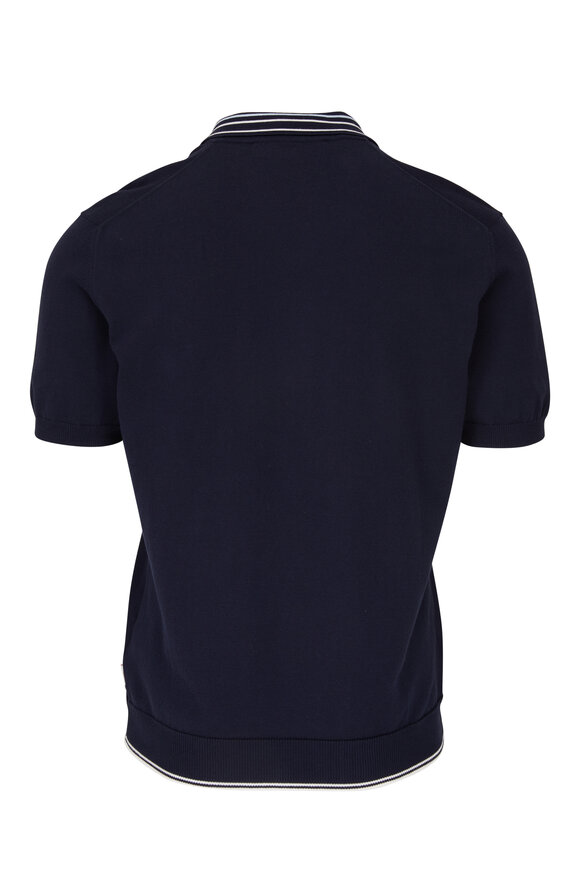 Orlebar Brown - Maurice Navy Short Sleeve Polo 