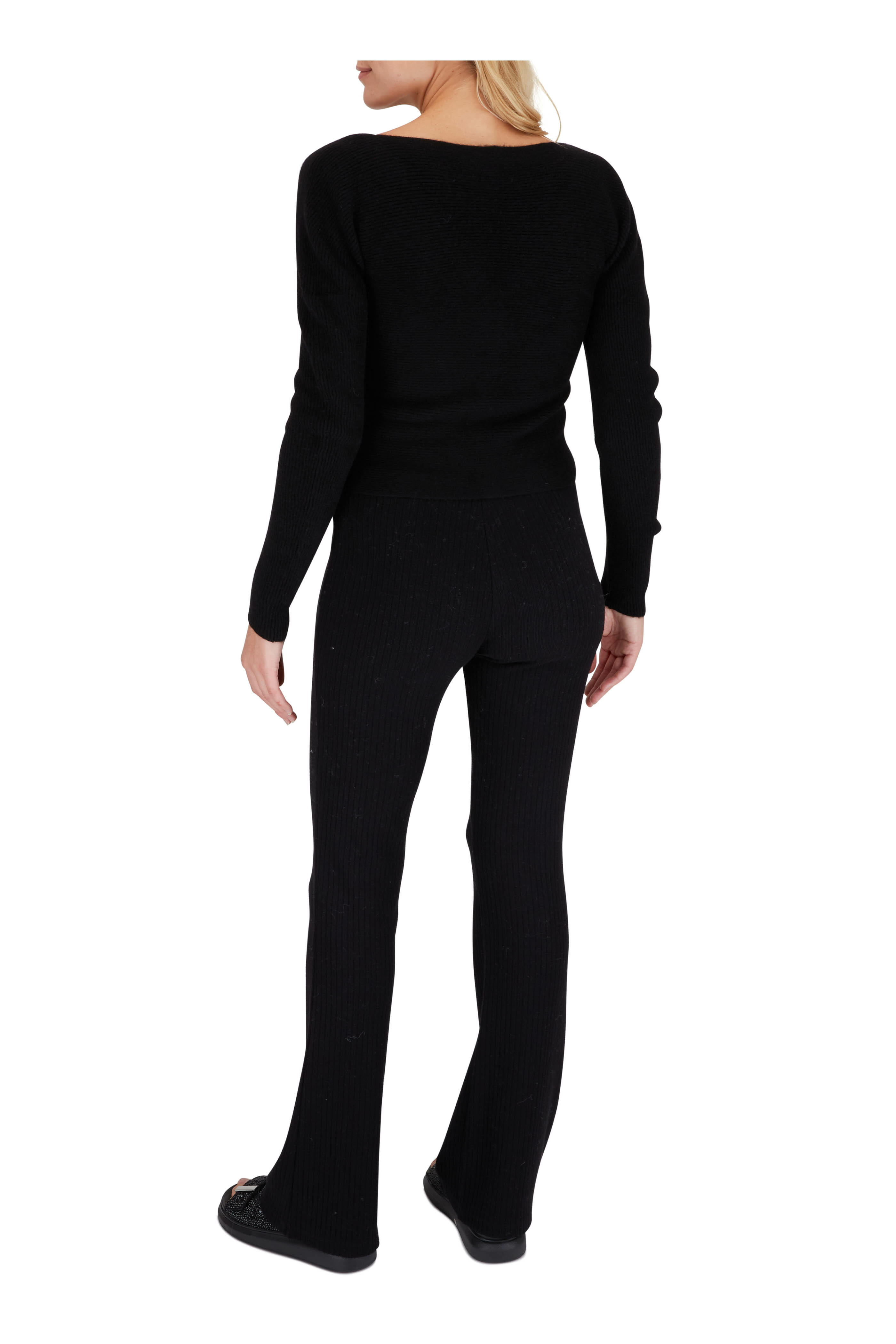 McQueen - Black Crystal Slide Sandal