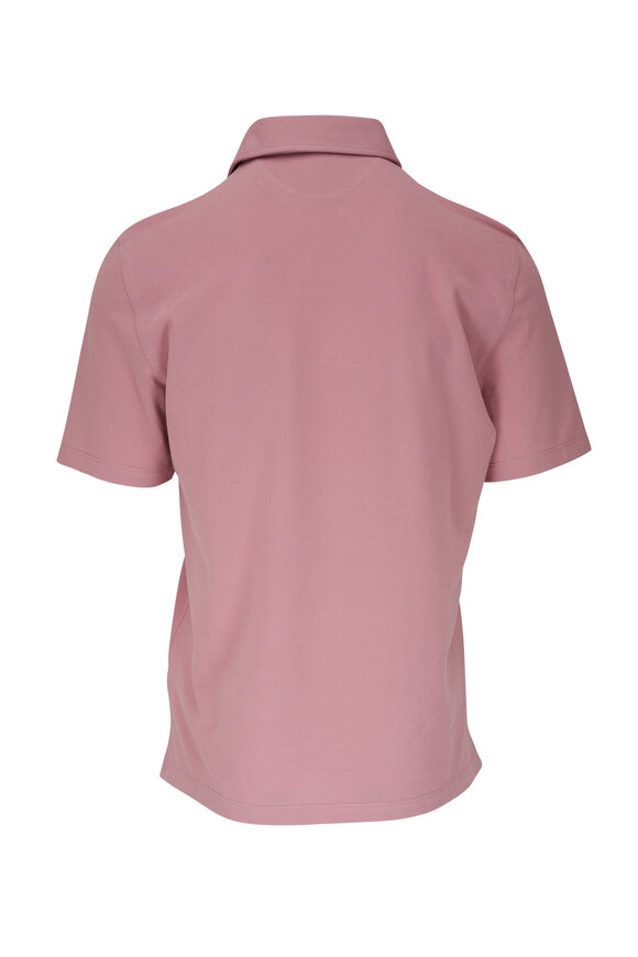 Brunello Cucinelli - Rose Pink Piqué Polo