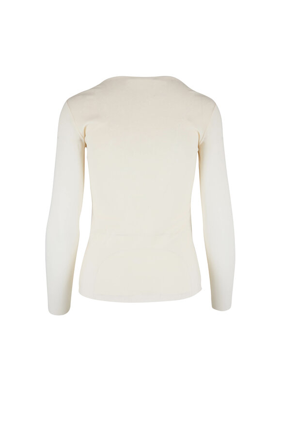 D.Exterior - Ivory Long Sleeve Top